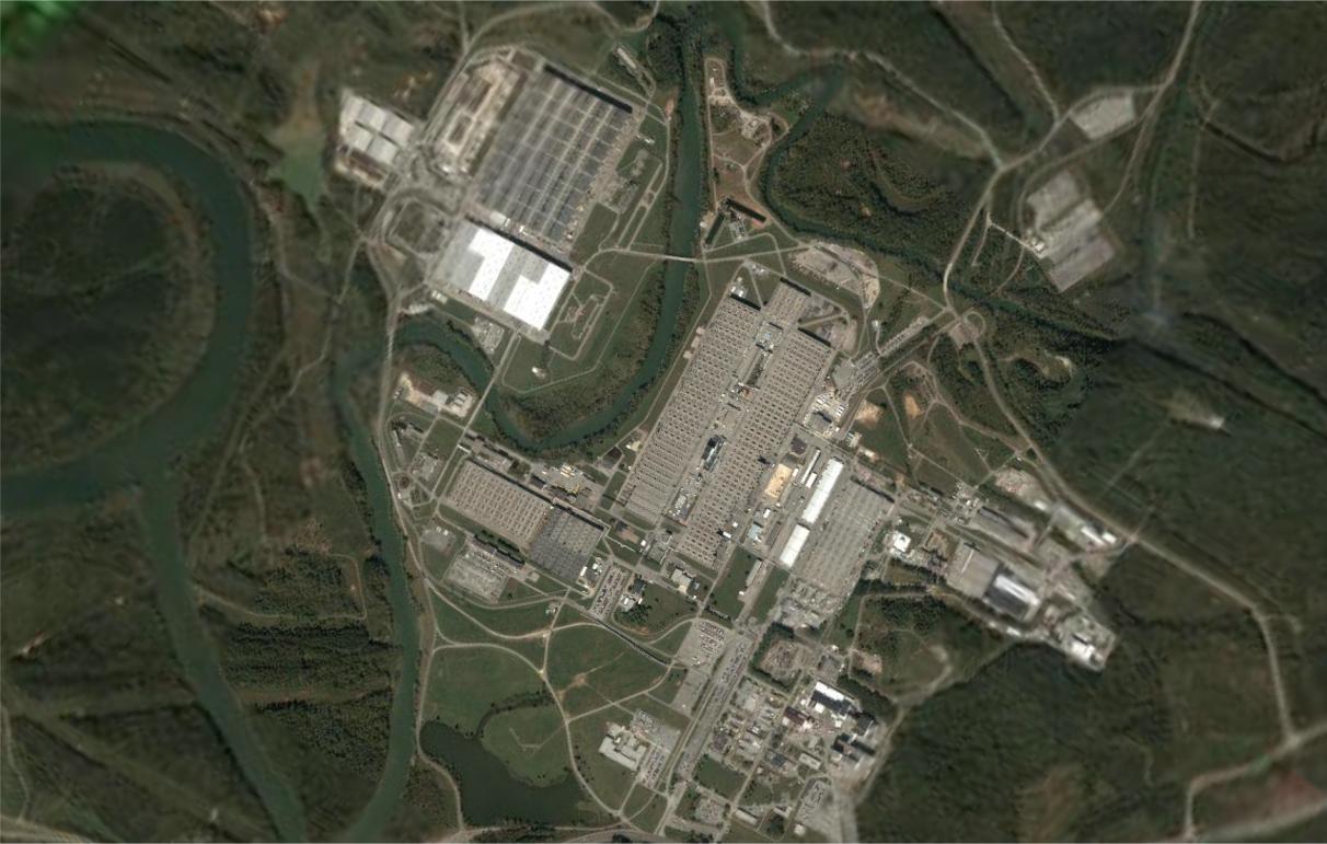 Satelite View of Oak Ridge K-25 (ETTP)
Keywords: Oak Ridge K-25 (ETTP)