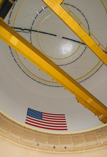 Davis Bessie Nuclear Power Plant
A painted American flag adorns the dome of the containment vessel at the Davis-Besse Nuclear Power Station in Oak Harbor, Ohio, Friday, Feb, 27, 2004. The flag was painted at the same time the acre-sized dome was stripped and recoated. The power station has been shut down for two years while the reactor head was replaced due to corrosion damage.
Keywords: Davis Bessie Nuclear Power Plant