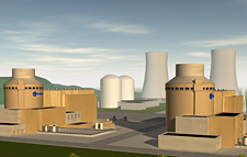 Bellefonte Final
Artist's conception of the construction of Bellefonte 3 and 4 (AP1000) with the old Reactor Buildings of Unit 1 and 2 still in place. New Structures are golden brown; existing structures are white / gray
Keywords: AP1000 Bellefonte