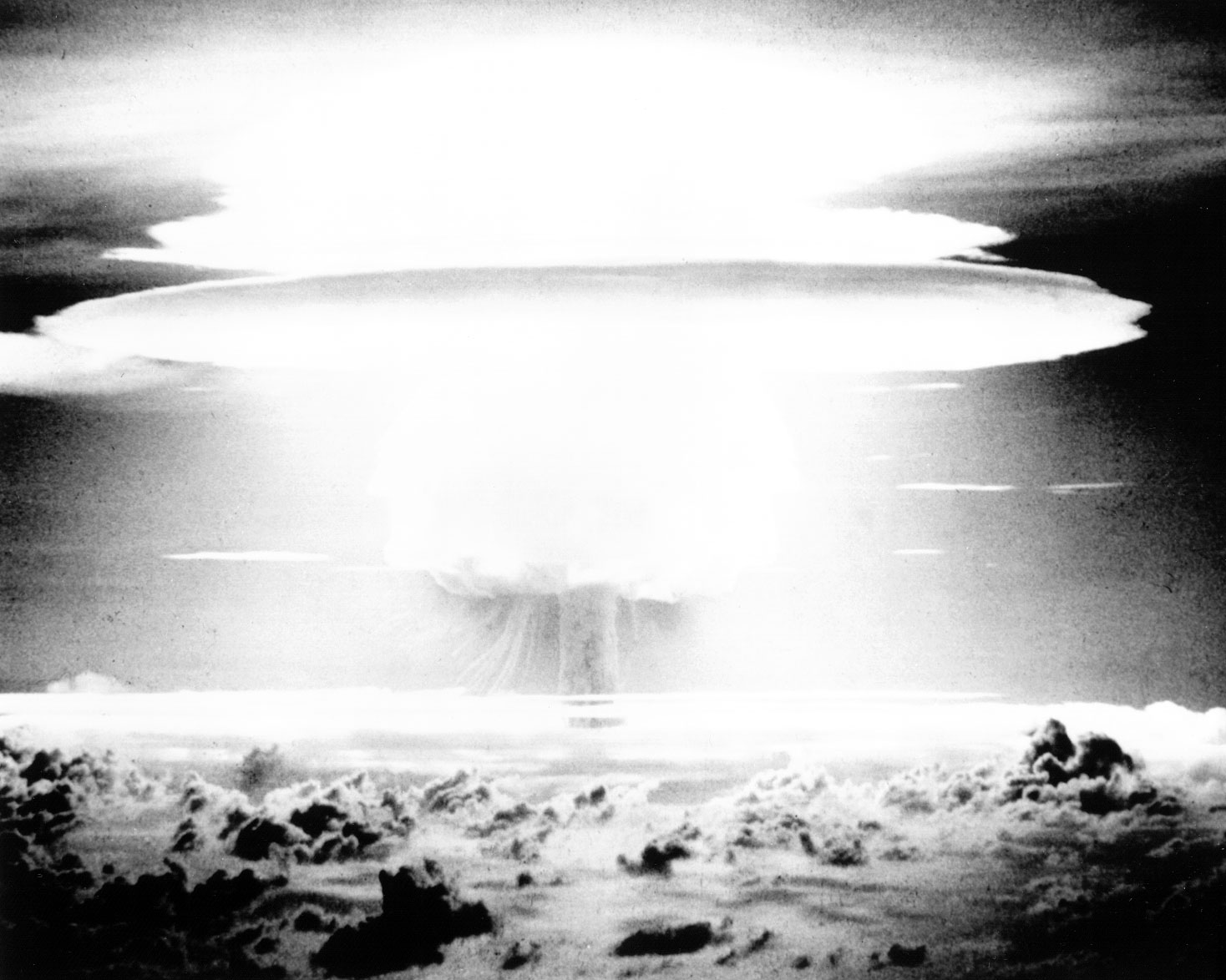 BRAVO
BRAVO - Operation Castle was an experimental thermonuclear device, 15 megaton weapons related surface shot. Detonated 2/28/54 on Bikini Atoll.

