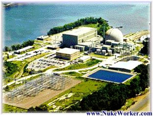 Aerial view of Yankee Maine nuclear power station.
Keywords: Maine Yankee Nuclear Power Plant (decommissioned)