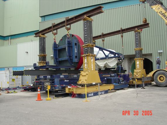 Point Beach Unit 2 Old Head
Here is a picture of PBNP's Old RV Head coming out of CTMT.
Keywords: Point Beach Nuclear Power Plant