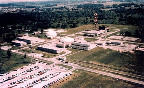 The NASA Plum Brook Reactor Facility (PBRF) in the late 1960s.
