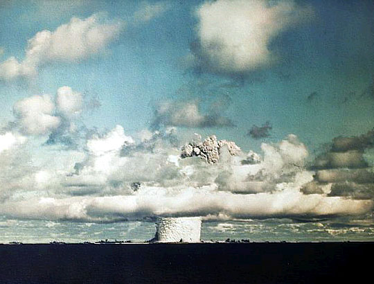 Baker
Yield: 23 kilotons
Location: Bikini Atoll, Sub-surface burst, Depth -90 ft
Date: 24.July.1946
