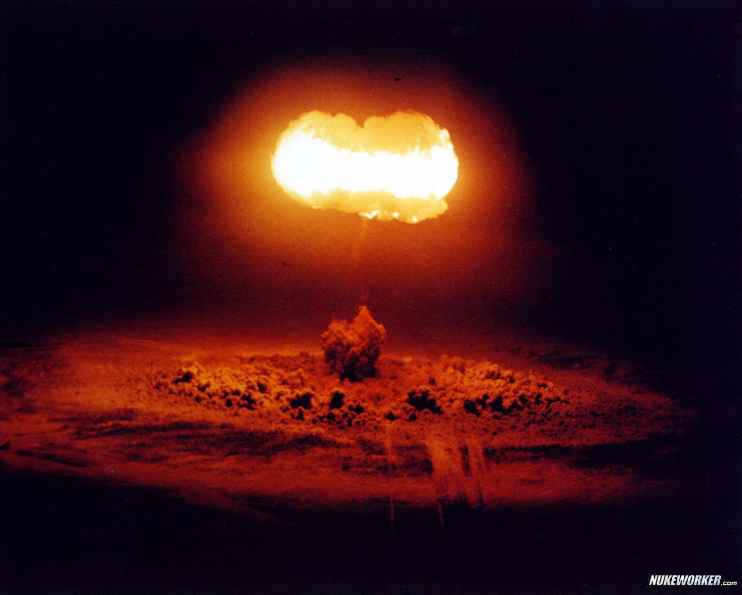 The Stokes Test
The Stokes Test, conducted at the Nevada Test Site on August 7, 1957 was a 19 kiloton device exploded from a balloon.

Operation Plumbob, number 99. 
Keywords: Nevada Test Site, Mercury, Nye County, Nevada NTS