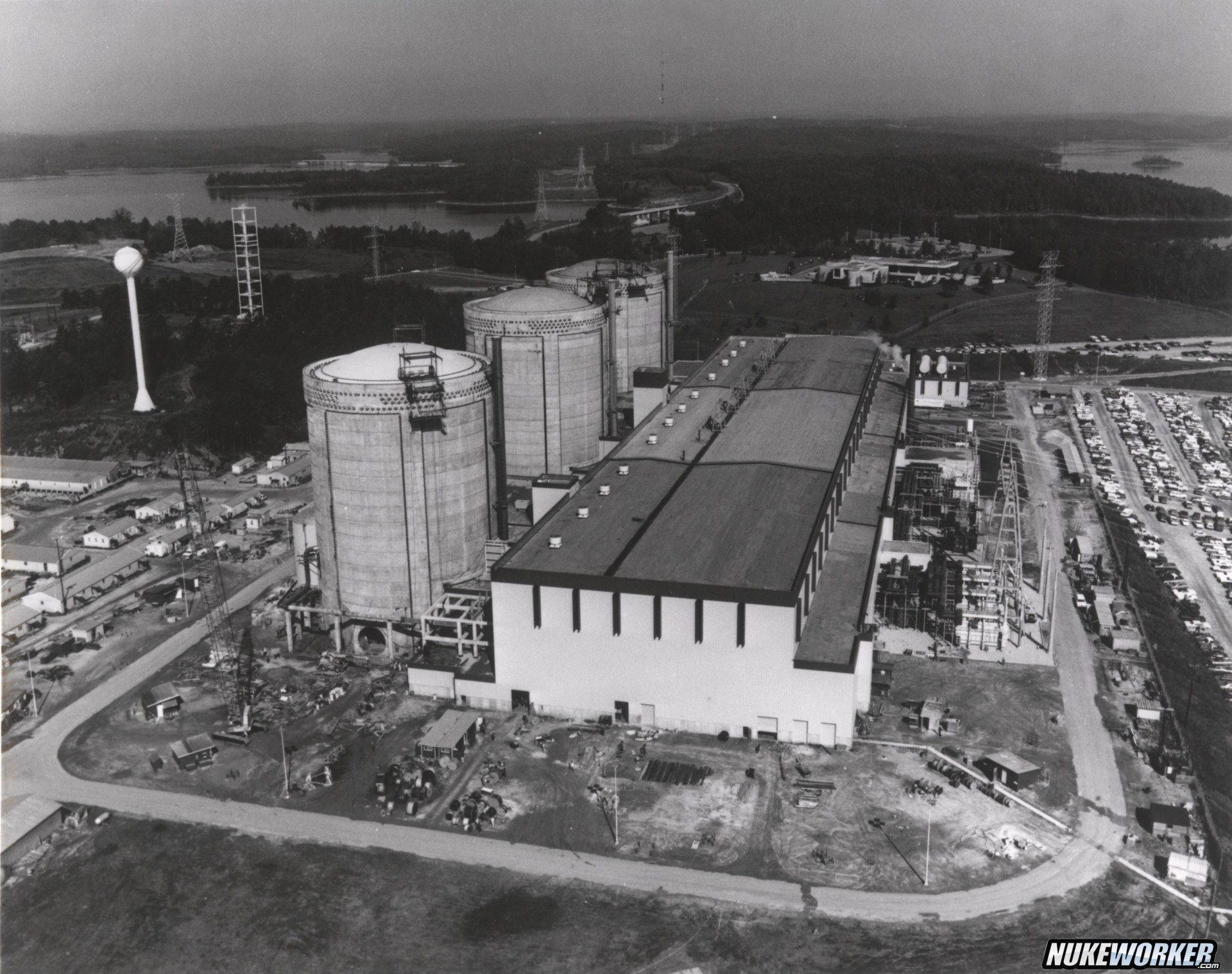 Click to view full size image
==============
Oconee Nuclear Station
Oconee Nuclear Station, located on Lake Keowee near Seneca, South Carolina, approximately eight miles north of Clemson, is a three-unit nuclear facility. Commercial operations began with Unit 1 in 1973, followed by Units 2 and 3 in 1974. The station’s three pressurized water reactors (PWRs) have a combined generating capacity of 2,554 megawatts—enough to power more than 1.9 million homes. Since beginning operations, Oconee has achieved several industry milestones, including:
Establishing the nation’s first accredited nuclear operator training program
Becoming the first nuclear station to generate 100 million kilowatt-hours of electricity
Achieving over 3 million safe work hours
Earning recognition as the second nuclear station in the United States to receive a 20-year operating license extension from the NRC (Calvert Cliffs preceded it)
Oconee Nuclear Station
Oconee Nuclear Station, located on Lake Keowee near Seneca, South Carolina, approximately eight miles north of Clemson, is a three-unit nuclear facility. Commercial operations began with Unit 1 in 1973, followed by Units 2 and 3 in 1974. The station’s three pressurized water reactors (PWRs) have a combined generating capacity of 2,554 megawatts—enough to power more than 1.9 million homes. Since beginning operations, Oconee has achieved several industry milestones, including:
Establishing the nation’s first accredited nuclear operator training program
Becoming the first nuclear station to generate 100 million kilowatt-hours of electricity
Achieving over 3 million safe work hours
Earning recognition as the second nuclear station in the United States to receive a 20-year operating license extension from the NRC (Calvert Cliffs preceded it)