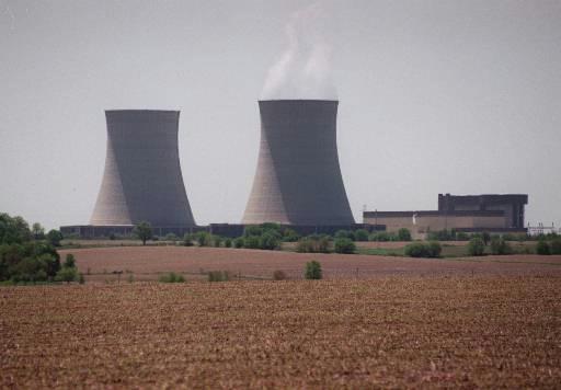 Byron Nuclear Power Plant
Commonwealth Edison's nuclear power plant in Bryon, Ill., looms large Thursday, May 30, 1996, in this picturesque town of about 5,000. The huge property tax base provided by the plant since it moved there in the 1970s has benefited the town, especially the Bryon School District. A state tax board ruled recently that the plant was over assessed from 1989 to 1992 which could mean an end to the prosperity the town has enjoyed.
Keywords: Byron Exelon Nuclear Power Plant