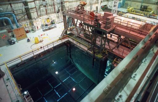 Clinton Nuclear Power Plant
The spent fuel rod pool inside the Clinton Nuclear Power Plant in Clinton, Ill., is shown on Tuesday, Nov. 19, 1996. The water in the pool acts as a shield against radiation from the used uranium rods. The reactor was shut down due to an equipment malfunction Sept. 5, 1996.
Keywords: Clinton Exelon Nuclear Power Plant