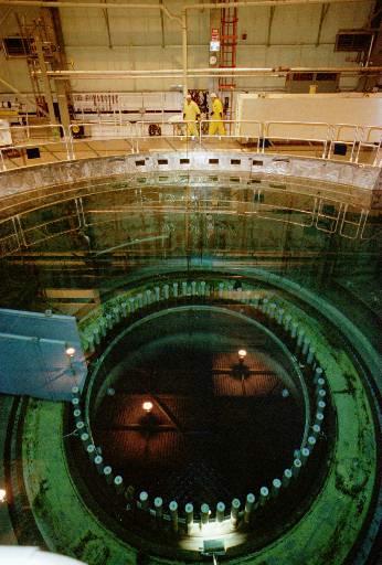 Vermont Yankee Nuclear Power Plant
Workers at the Vermont Yankee Nuclear Power Plant in Vernon, Vt., walk along the edge of the reactor core Wednesday, May 6, 1998. The containment cover has been removed while the plant is shut down for refueling.
Keywords: Vermont Yankee Nuclear Power Plant