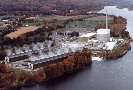 Vermont Yankee Nuclear Power Plant
This is an undated aerial view of the Vermont Yankee nuclear power plant in Vernon, Vt. Plant officials are optimistic that the plant will be sold to the AmerGen Energy Company, a joint venture of the Philadelphia Electric Company and the British Energy Company, both of which are nuclear plant specialists.
Keywords: Vermont Yankee Nuclear Power Plant