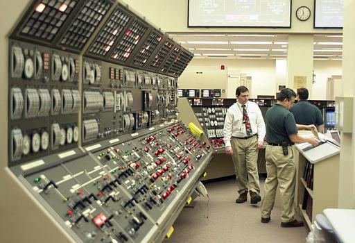 Control Room at the Perry Nuclear Power Plant
The control room at the Perry Nuclear Power Plant in North Perry, Ohio, is shown Feb. 28, 2001. Akron-based FirstEnergy Corp, operators of the power plant, notified the Emergency Operations Center in Kirtland, Ohio, that an instrumentation malfunction caused an emergency to be declared at 3:44 am. Tuesday, July 20, 2004. The event was terminated just after 9 am. and the plant returned to normal operating status.
Keywords: control room at the Perry Nuclear Power Plant in North Perry, Ohio Perry Nuclear Power Plant