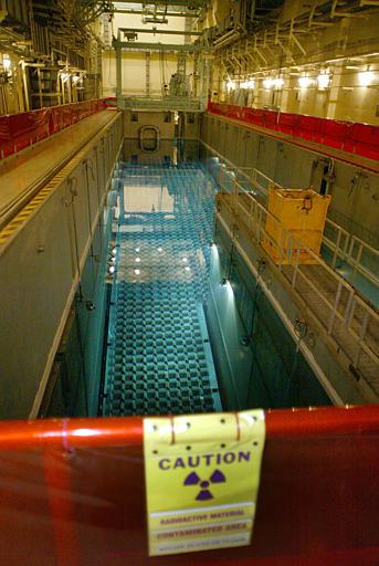 Catawba Nuclear Power Station
The Duke Catawba Nuclear Power Station's spent fuel pool is seen at the nuclear plant near York, S.C., Monday, Oct. 11, 2004. Used uranium is cooled and stored in the pool. The concrete moat under construction at the station south of Charlotte has little to do with the utility's plans to start burning mixed-oxide fuel containing small amounts of weapons-grade plutonium next spring.
Keywords: Catawba Nuclear Power Plant