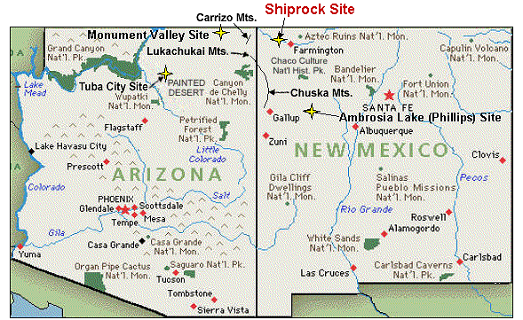 The former Shiprock mill site is located on the southwest side of the San Juan River and adjacent to the town of Shiprock in San Juan County, New Mexico. The tract of land on which the former mill was located was leased from the Navajo Nation.

