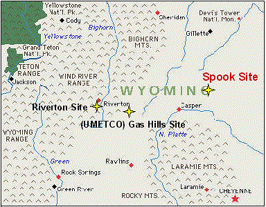 The site is located approximately 48 miles northeast of Casper, Wyoming.
