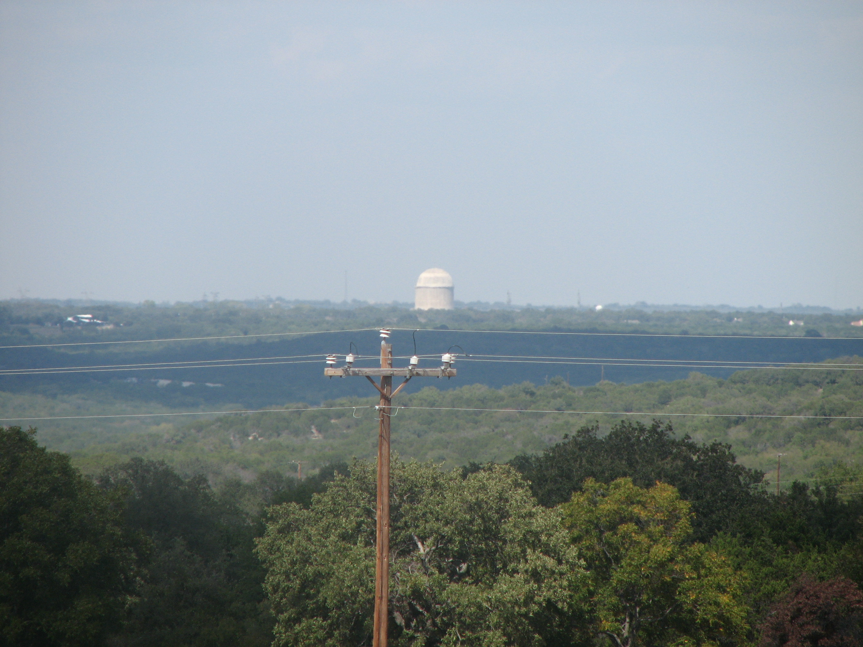 Comanhe Peak from the Fossil Rim Park road