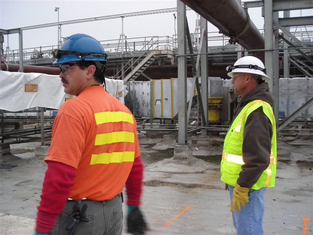 100N Demo Site, 109N Roof
Mark Martin and John Gessner walk down a job site, December 1st, 2008.
