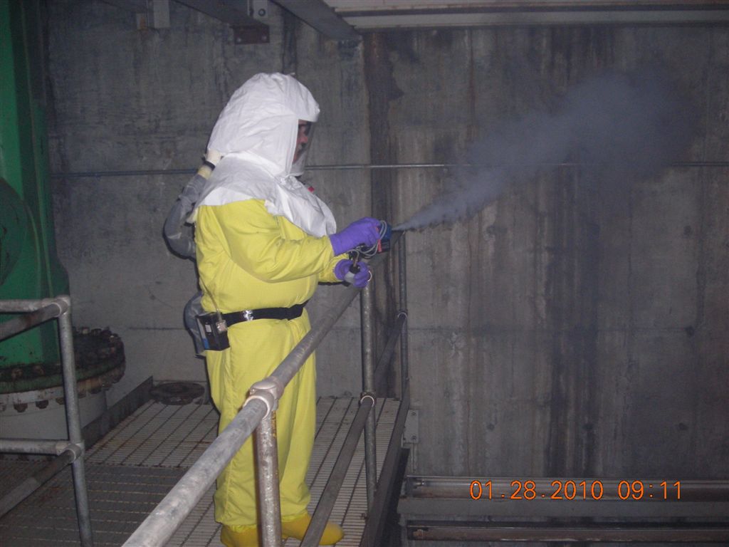 Lift Station Entry, 100N
Smoke testing to determine air flow.

