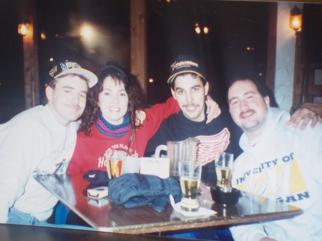 Jeff Cook, Karen Kelly, Rich Z and Brett LaVigne 1993
Ski trip in Michigan.
