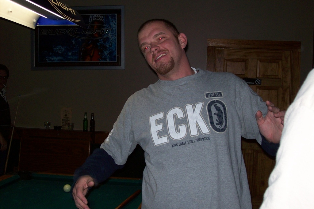 Mark Stewart
Mark enjoying a pool table victory at end of outage Fall 2007
