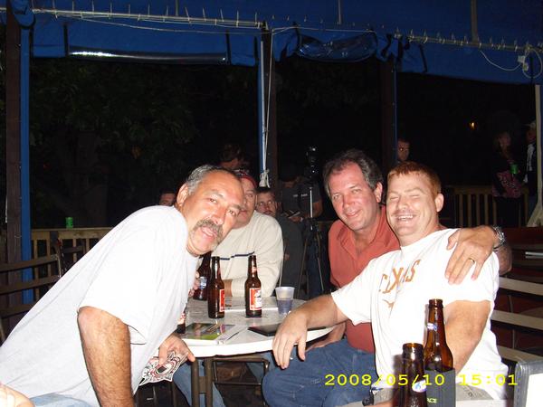 Ronnie Morrison, Buddy Burkett, and Todd Emery
At Rusty Rudder McGuire fall 2008
