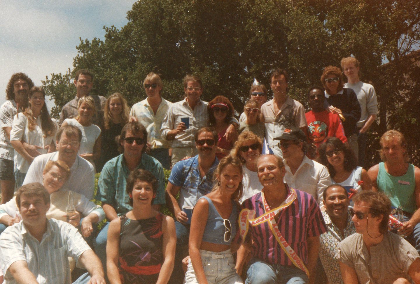 Moretti's birthday party
Who can you name? Scott and Val Daly, Doka, Matt Blake, Dean & Jody, Mark and Pat Persky, Randy "the stud" Schultz, Yours truly and the future ex-wife, Rick and Joanna
