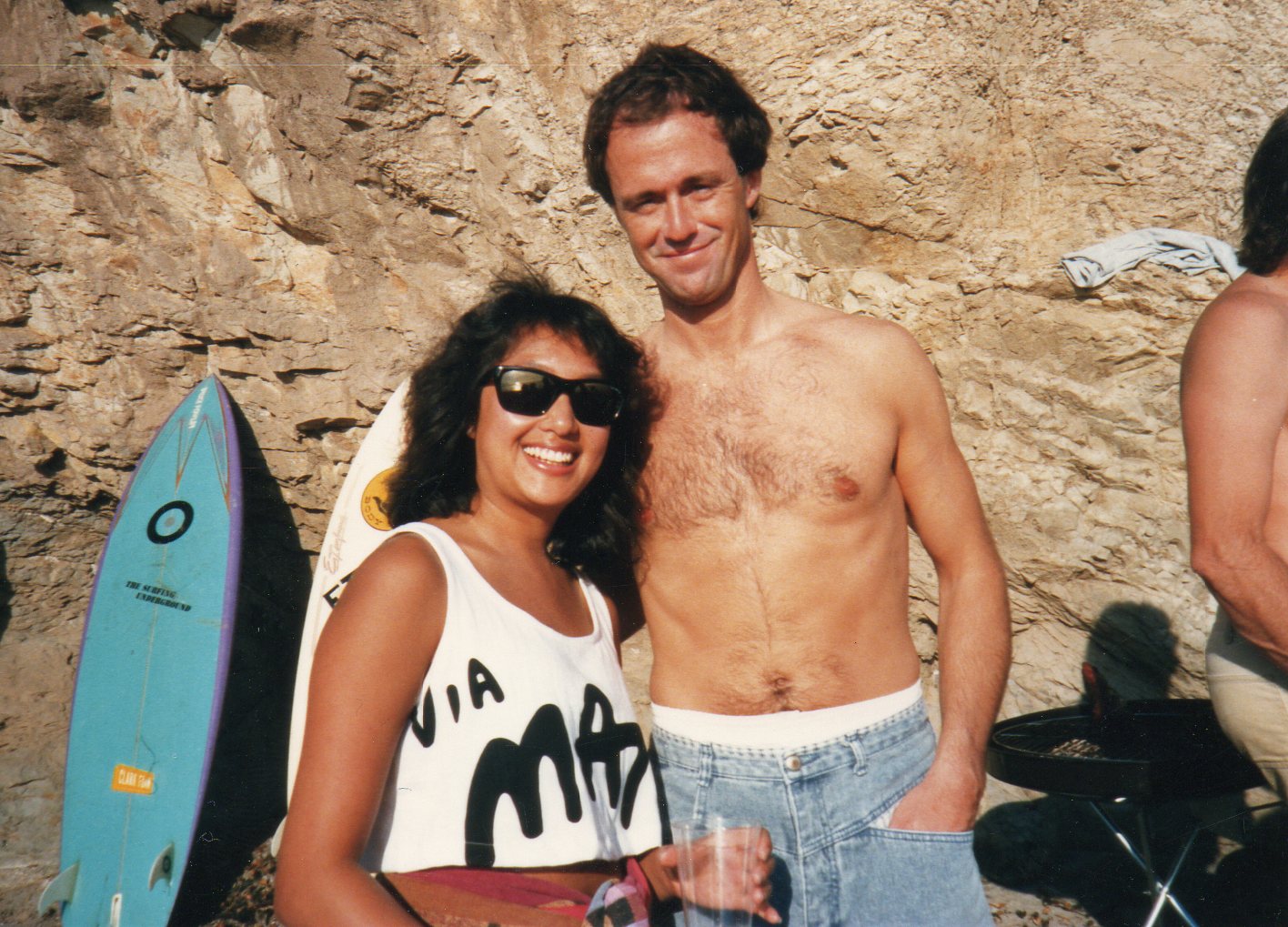 Party at Shell Beach
~1988 Joanna Thater and Kevin Houlihan
