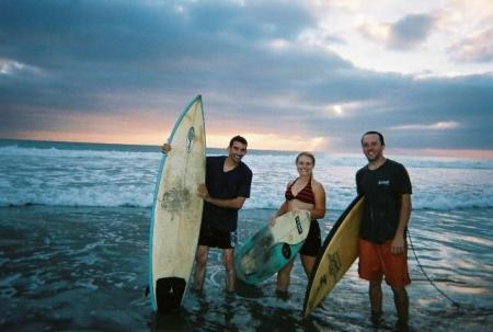 Jeremy, Amanda & Jeff  "Surfing"
