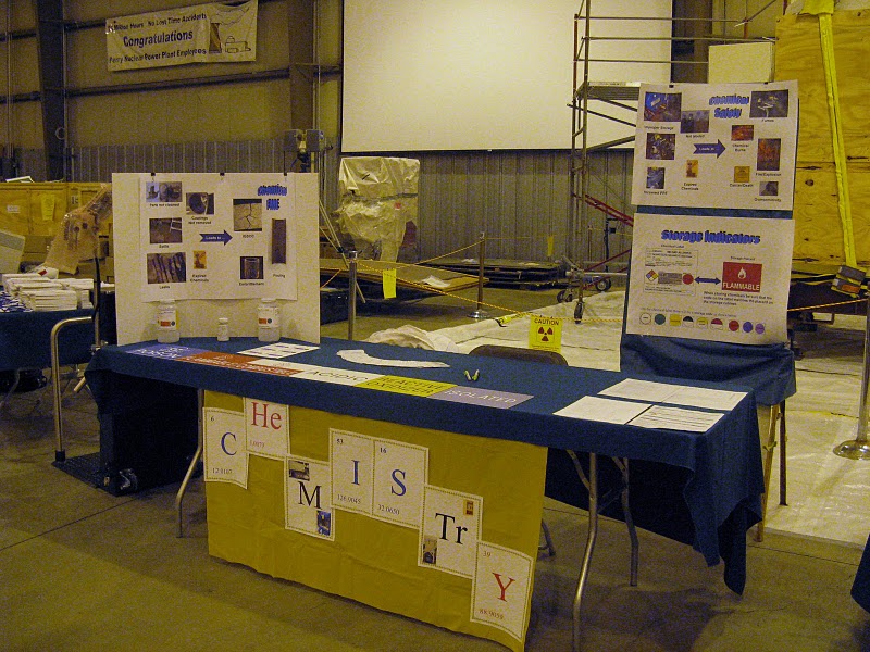 Perry Outage Expo-Chemical Control booth
Shows Perry's chemical labeling system and how to use
Keywords: Chemical control