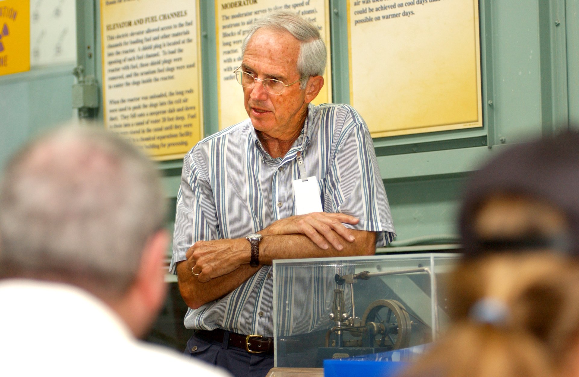 Click to view full size image
==============
Graphite Reactor Tour with Jim Alexander Oak Ridge 2002 (44301772422)
Keywords: Oak Ridge National Lab (ORNL) Graphite Reactor Tour with Jim Alexander Oak Ridge 2002 (44301772422)
Keywords: Oak Ridge National Lab (ORNL)