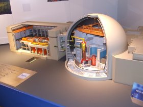 Emsland cutaway model of reactor containment