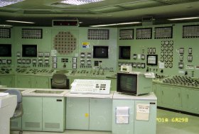 Fukushima Daini control room panels and monitors