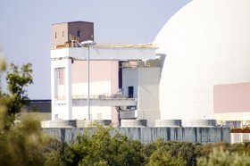 Trillo reactor building beside the dome